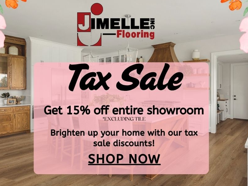 Jimelle Flooring tax Sale flyer 800x600